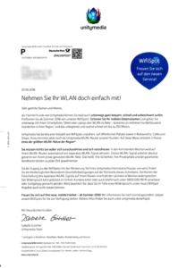 Unitymedia schaltet Gastzugang
