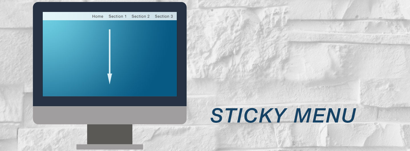 Sticky Menu, Feststehendes Menü HTML