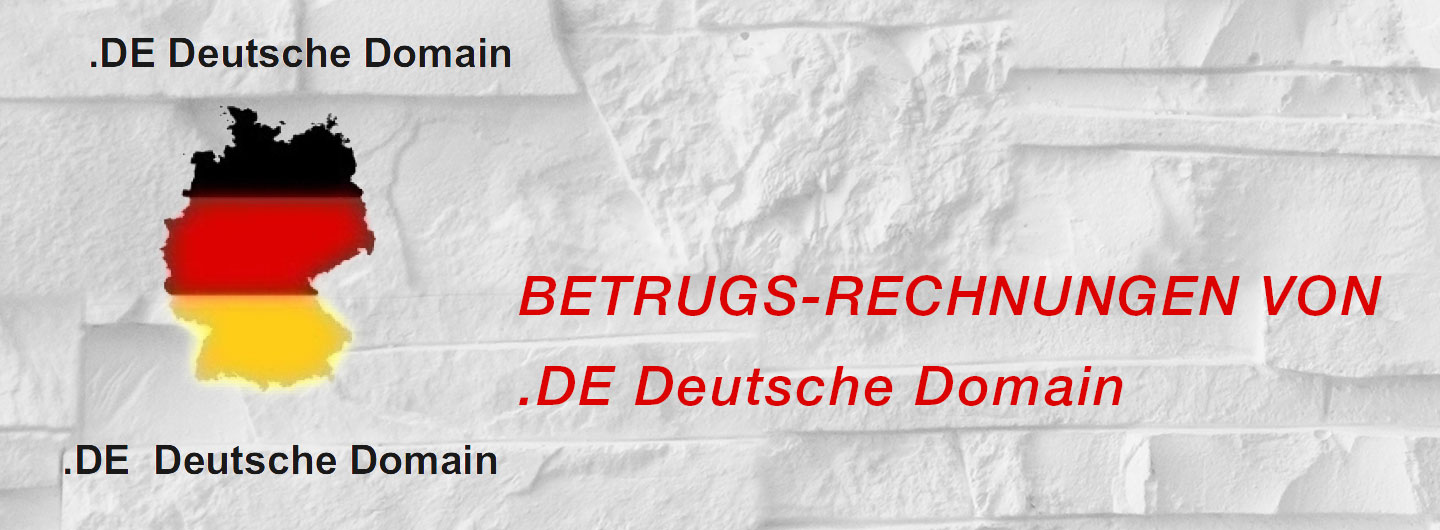Betrugsrechnungen von .DE Deutsche Domain
